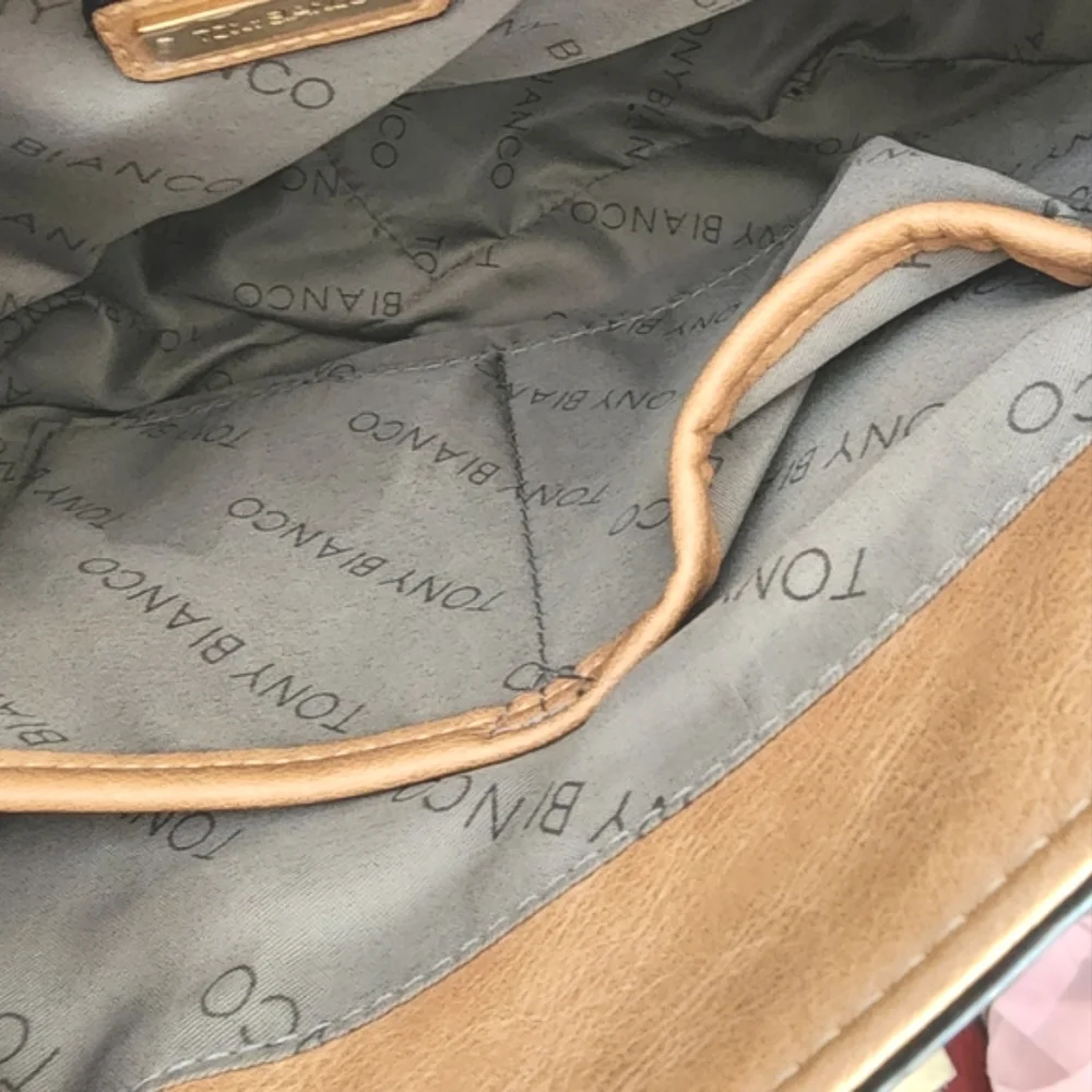 Tony Bianco bag satchel tote textured faux leather 27x23 cm NWOT - Picture 12 of 16